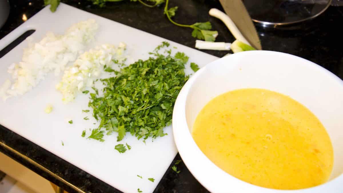 Cebolla, Cilantro y Pulpa del Tomate árbol Cebolla, Cilantro y Pulpa del Tomate árbol