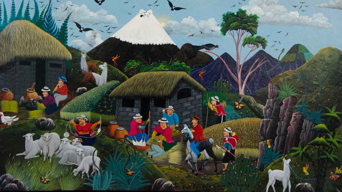Folkart from Tigua, Ecuador