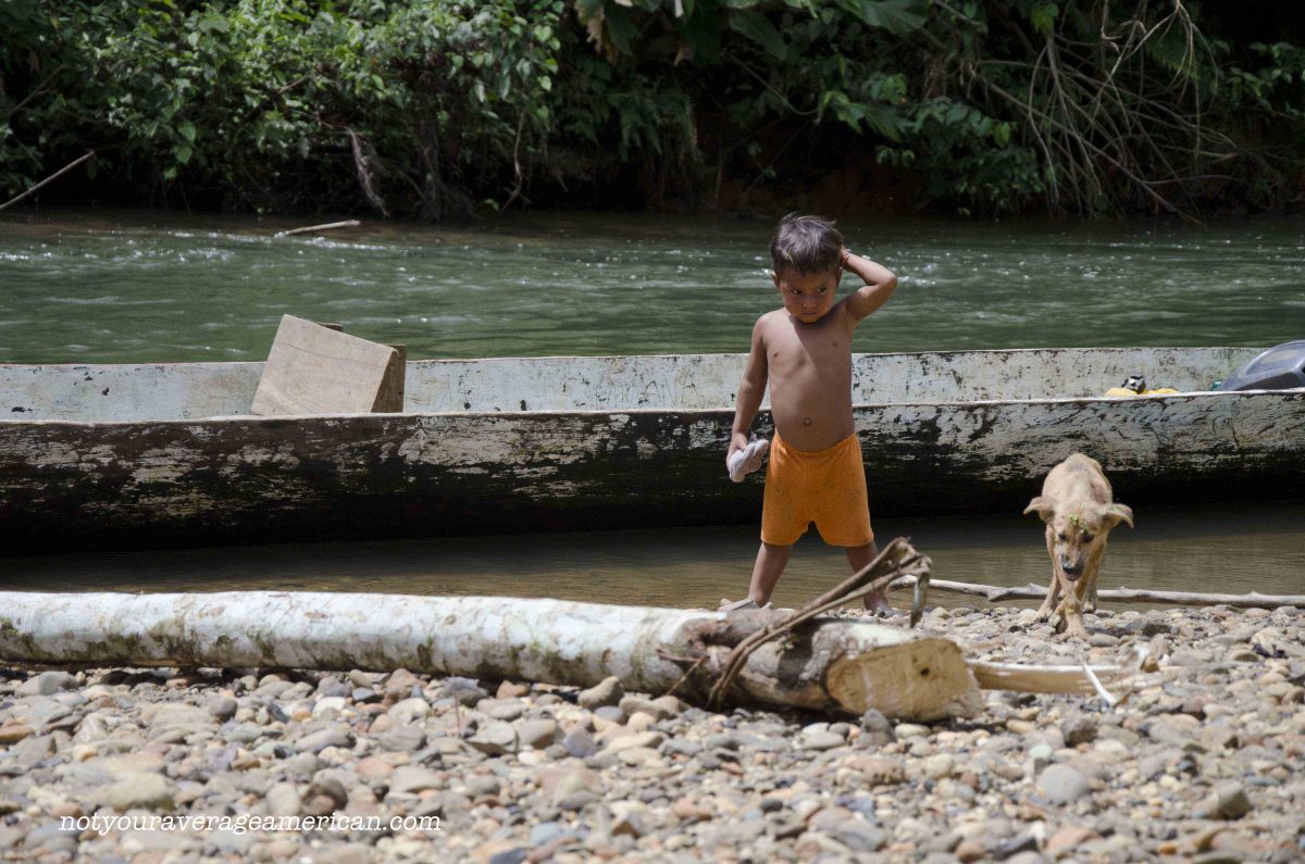 Llegando al Huaorani Lodge