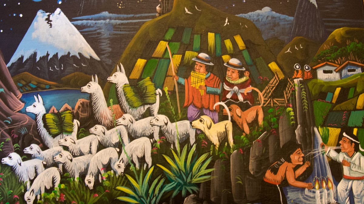 Artwork by Paúl Quindigalle, Tigua, Ecuador