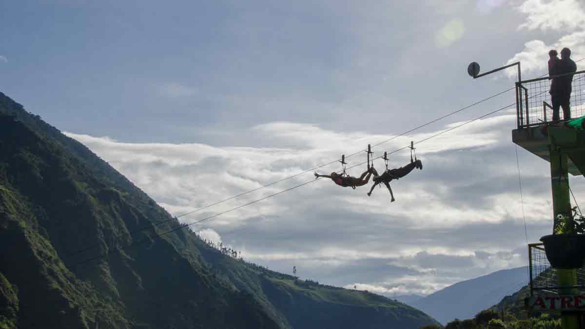 Zip-lining, Baños, Ecuador | ©Angela Drake