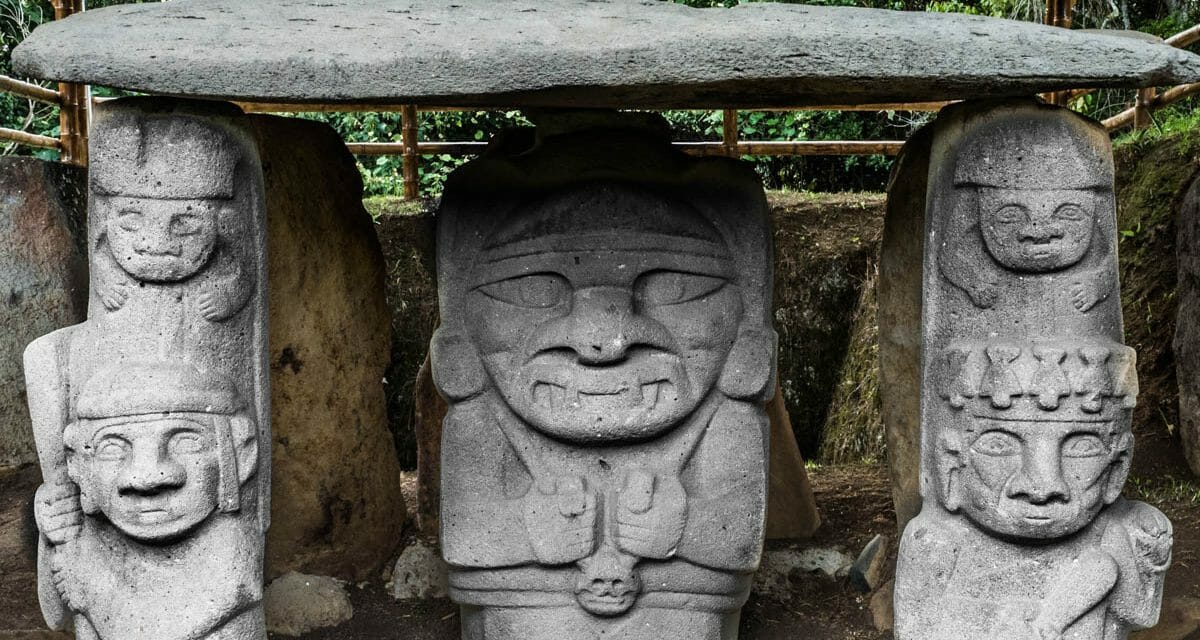A Great Outdoor Archeology Museum in San Agustin, Colombia