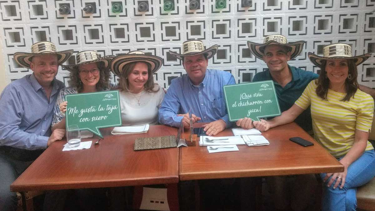 Eating out with friends in Bogota, Colombia | ©Angela Drake