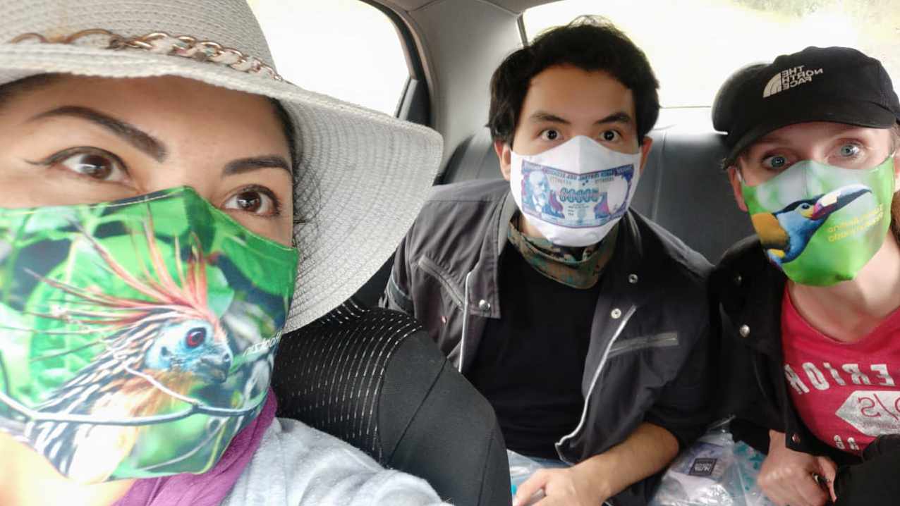 Three styles of Ecuador Masks