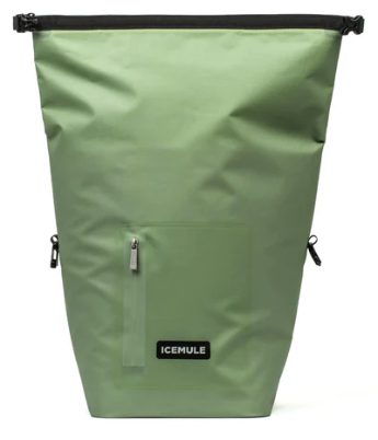 La mochila nevera ICEMULE R-Jaunt de material reciclado de 20 L en color verde salvia<br />
